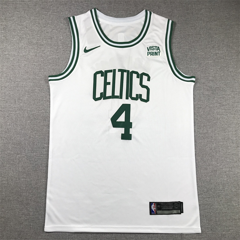 Men Boston Celtics #4 Holiday White Nike 2025 NBA Jersey->boston celtics->NBA Jersey